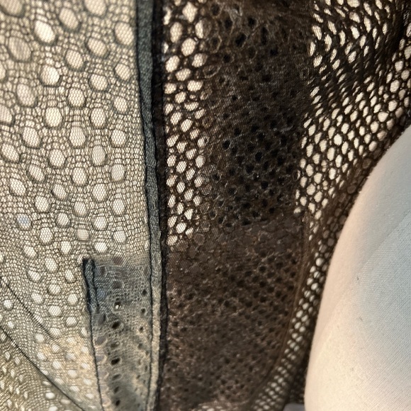 Byron Lars Beauty Mark Patchwork Sweater With Removable Faux Fur Collar - Picture 14 of 14